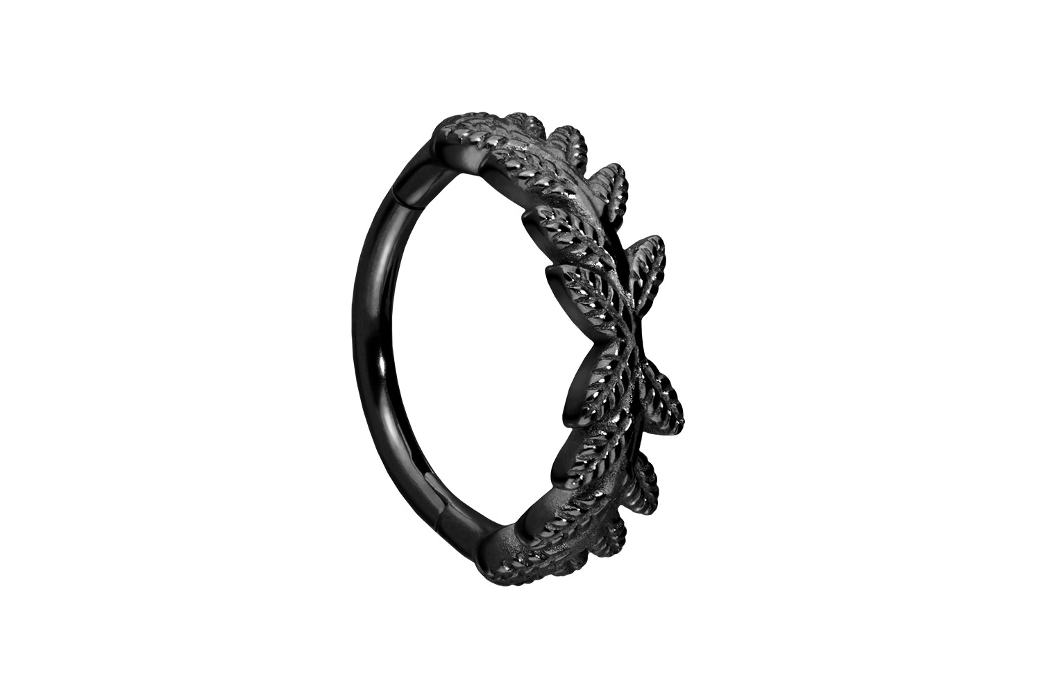 Chirurgenstahl Segmentring Clicker Piercing BLÄTTERKRANZ